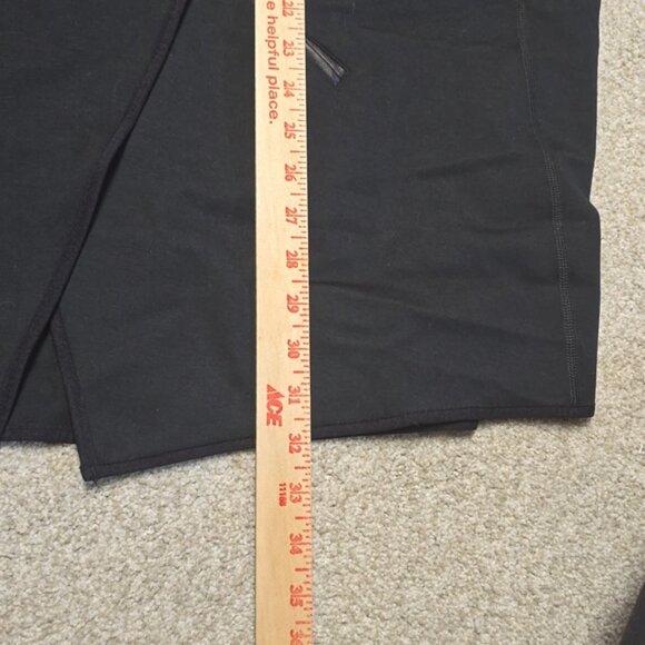 Spanx Faux Leather Drape Front Jacket Very Black Edgy Motorcycle Gothic Coat 2X - Picture 12 of 12